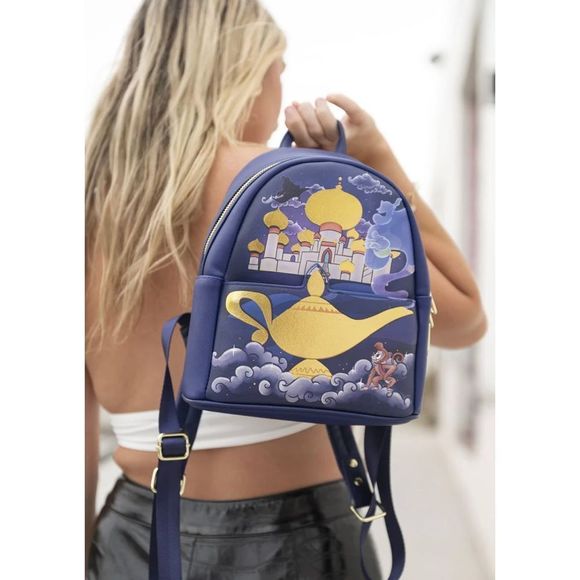 Loungefly disney jasmine raja castle series mini backpack NWT IN PACKAGING - Picture 8 of 11
